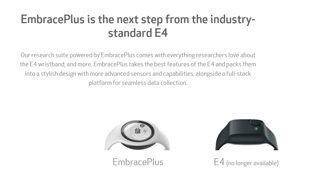 Empatica EmbracePlus device